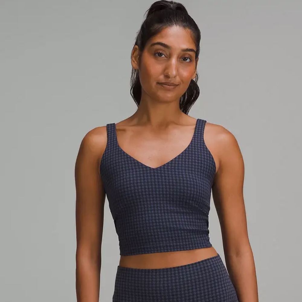Lululemon Align Tank- Houndstooth Blue Multi
